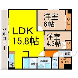 間取図画像 2LDK