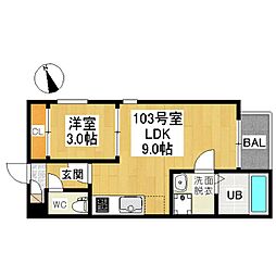 間取図画像 1LDK