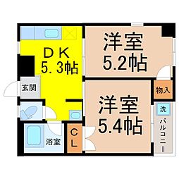 間取図画像 2DK