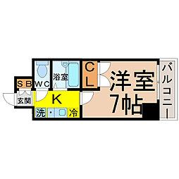 間取図画像 1K