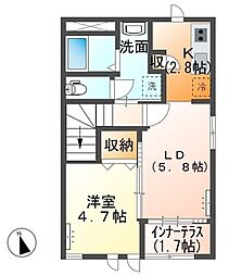 間取図画像 1LDK