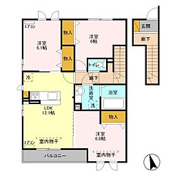 間取図画像 3LDK