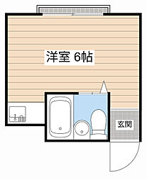 ゼロ・ジー・ブロック ワンルームの間取図画像