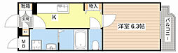 Y&Mウィング・リバー 1Kの間取図画像