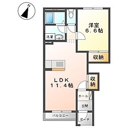 サンモール 1LDKの間取図画像