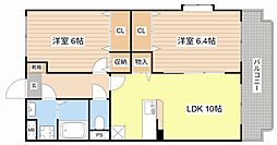 ユーミーEBINUMA 2LDKの間取図画像