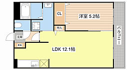 Y&M胡桃 1LDKの間取図画像