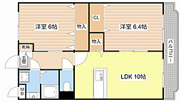 Y&Mアクアフォール 2LDKの間取図画像