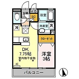 間取図画像 1DK