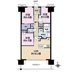 エクセレントシティ本厚木駅前 3LDKの間取図画像