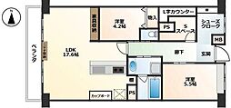 ライオンズマンション厚木 2SLDKの間取図画像