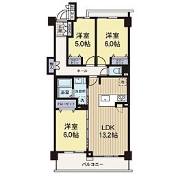 モリスガーデンヒルズ井土ヶ谷 3LDKの間取図画像