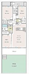 アリスガーデン横浜1番館 3LDKの間取図画像