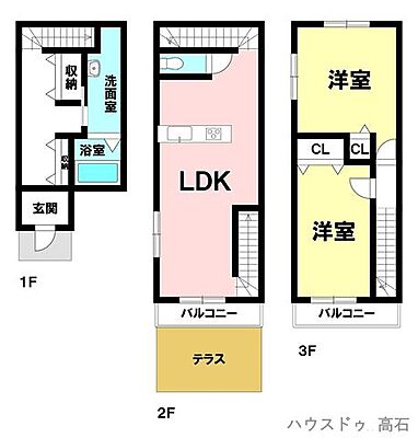 間取り 中古戸建　浜寺元町6丁