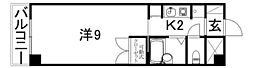 ベルメゾン福音寺 1Kの間取図画像