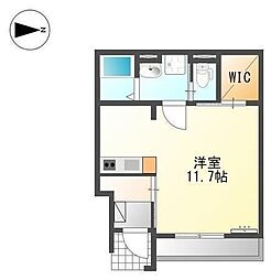 コンフォートN ワンルームの間取図画像