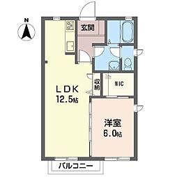 レガロ・KA 1LDKの間取図画像