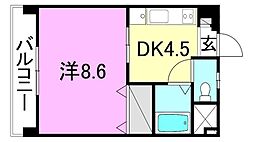 グレース土居田 1DKの間取図画像