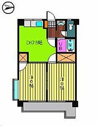 メゾン大塚 2DKの間取図画像