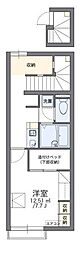 レオパレスとねりこ2 1Kの間取図画像