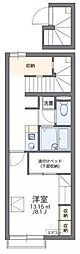 レオパレスメルベーユノール 1Kの間取図画像