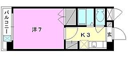 ジョイフル第3小坂 1Kの間取図画像