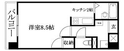 レーベンイケダ美沢 1Kの間取図画像