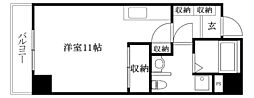 ヴィゴーレ本町 ワンルームの間取図画像