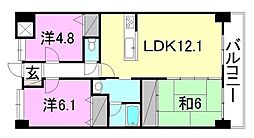 いよてつロフティ郡中 3LDKの間取図画像