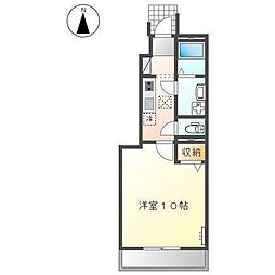 エンジェルハイム・パイン 1Kの間取図画像