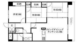 ノーブル道後 3LDKの間取図画像
