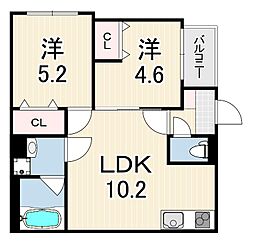 Dportoaloggio 2LDKの間取図画像