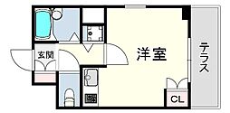ジュネス本山 ワンルームの間取図画像