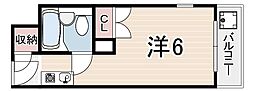 メゾン・ド・アクト ワンルームの間取図画像
