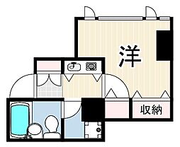 ハウゼ・ケイ魚崎 1Kの間取図画像