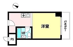 ビジネス新大阪 ワンルームの間取図画像