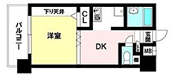 グランピア今津 1DKの間取図画像
