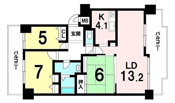 間取りを拡大表示