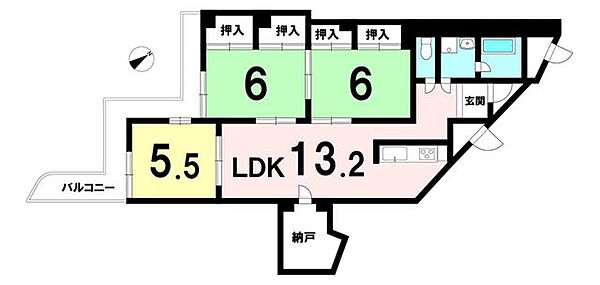 間取りを拡大表示