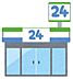 周辺：ファミリーマート 昭和通四丁目店 80m