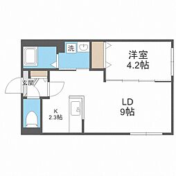 Terredenord 1LDKの間取図画像