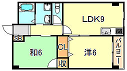RENOスタイル西明石 2LDKの間取図画像