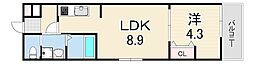 ALEGRIA垂水 1LDKの間取図画像