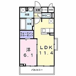 グラン・ステラータ 1LDKの間取図画像