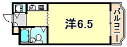 ジョイフル滝ノ茶屋 1Kの間取図画像