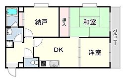 ピアウエスト西明石 3DKの間取図画像