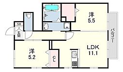 間取図画像 2LDK