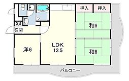 シーサイドヌーベル重 3LDKの間取図画像