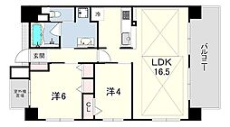 アルファステイツ明石アヴェニュー 2LDKの間取図画像