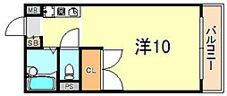 Siablue 1Kの間取図画像